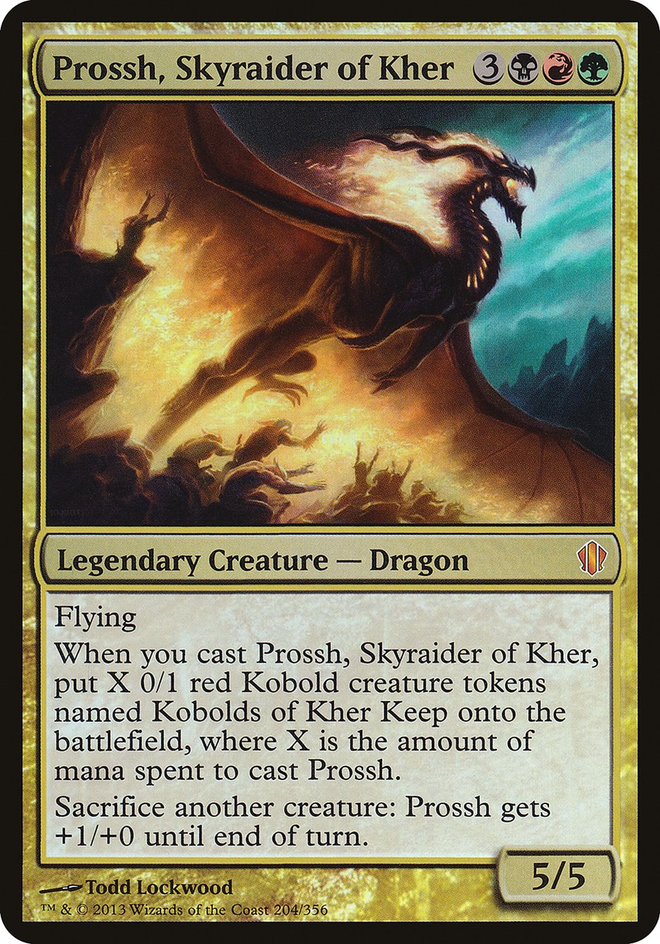 Prossh, Skyraider of Kher (Oversized) [Commander 2013 Oversized] | Lots Moore NSW