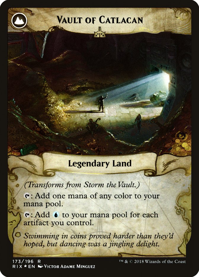 Storm the Vault // Vault of Catlacan [Rivals of Ixalan Prerelease Promos] | Lots Moore NSW