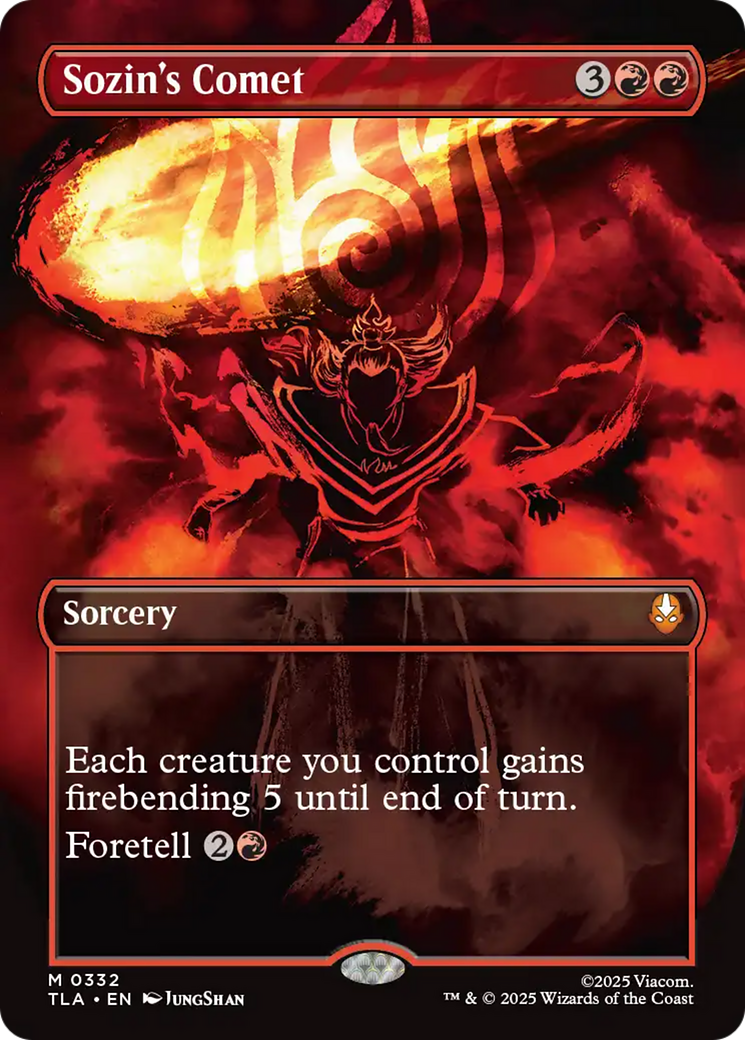 Sozin's Comet (0332) (Borderless) [Avatar: The Last Airbender] | Lots Moore NSW