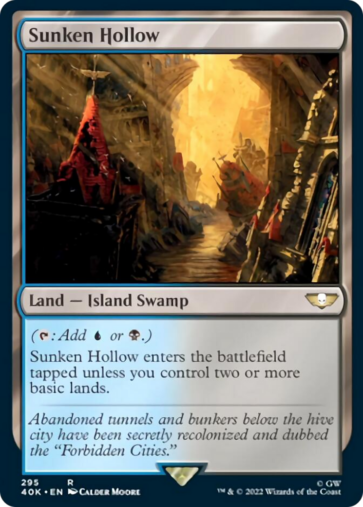 Sunken Hollow (Surge Foil) [Warhammer 40,000] | Lots Moore NSW