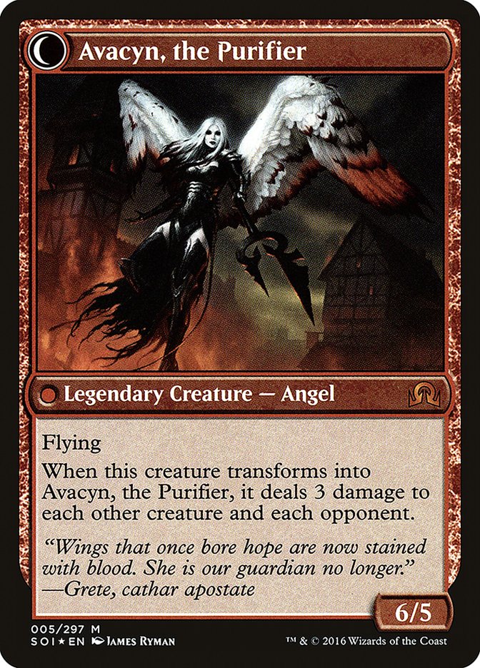 Archangel Avacyn // Avacyn, the Purifier [Shadows over Innistrad Prerelease Promos] | Lots Moore NSW