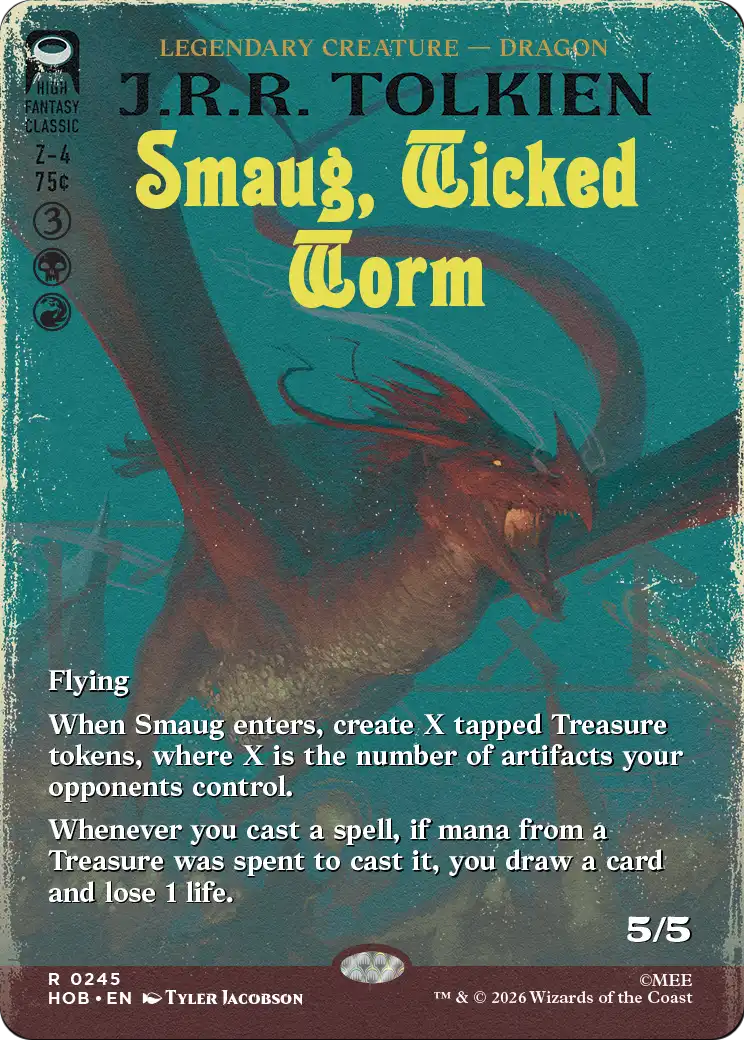 Smaug, Wicked Worm (Borderless) [The Hobbit] | Lots Moore NSW