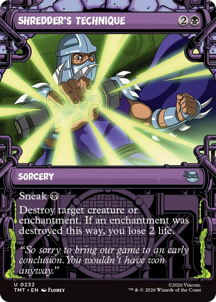 Shredder's Technique (Showcase) [Teenage Mutant Ninja Turtles] | Lots Moore NSW