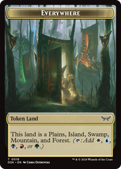 Everywhere // Manifest Double-Sided Token [Duskmourn: House of Horror Tokens] | Lots Moore NSW
