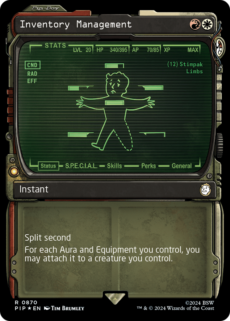 Inventory Management (Showcase) (Surge Foil) [Fallout] | Lots Moore NSW