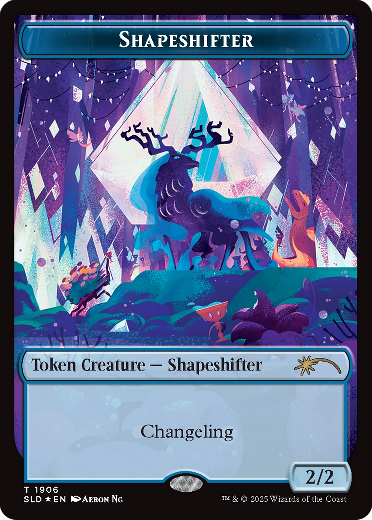 Shapeshifter Token (1906) (Double Rainbow Foil) [Secret Lair Drop Series] | Lots Moore NSW