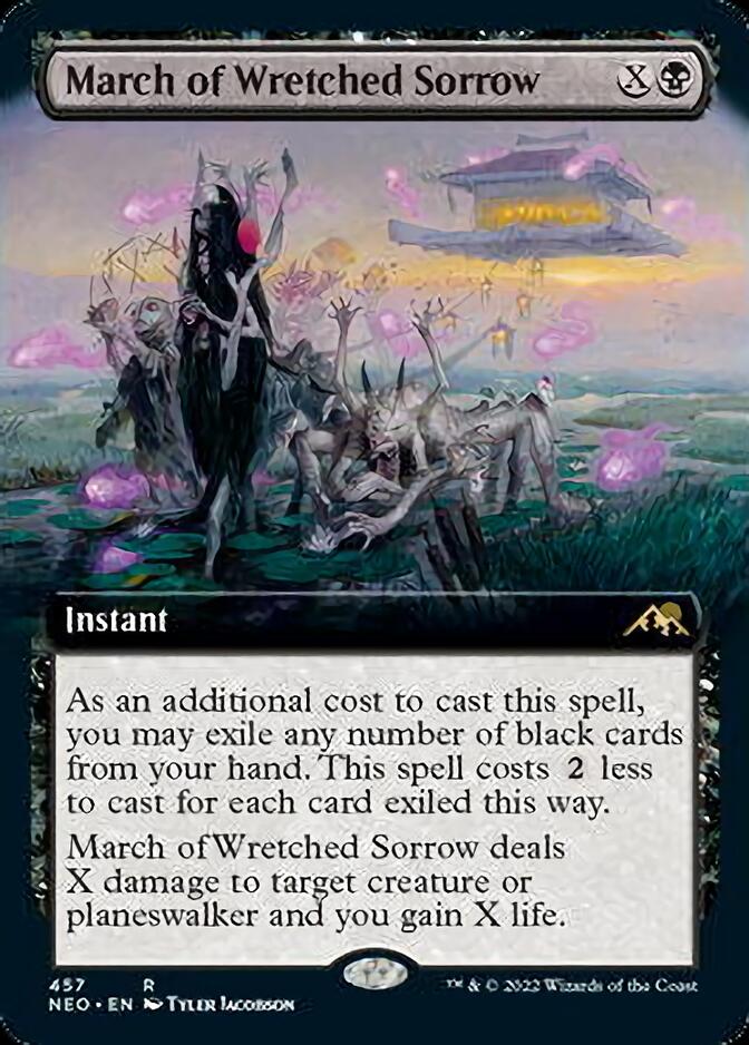 March of Wretched Sorrow (Extended Art) [Kamigawa: Neon Dynasty] | Lots Moore NSW