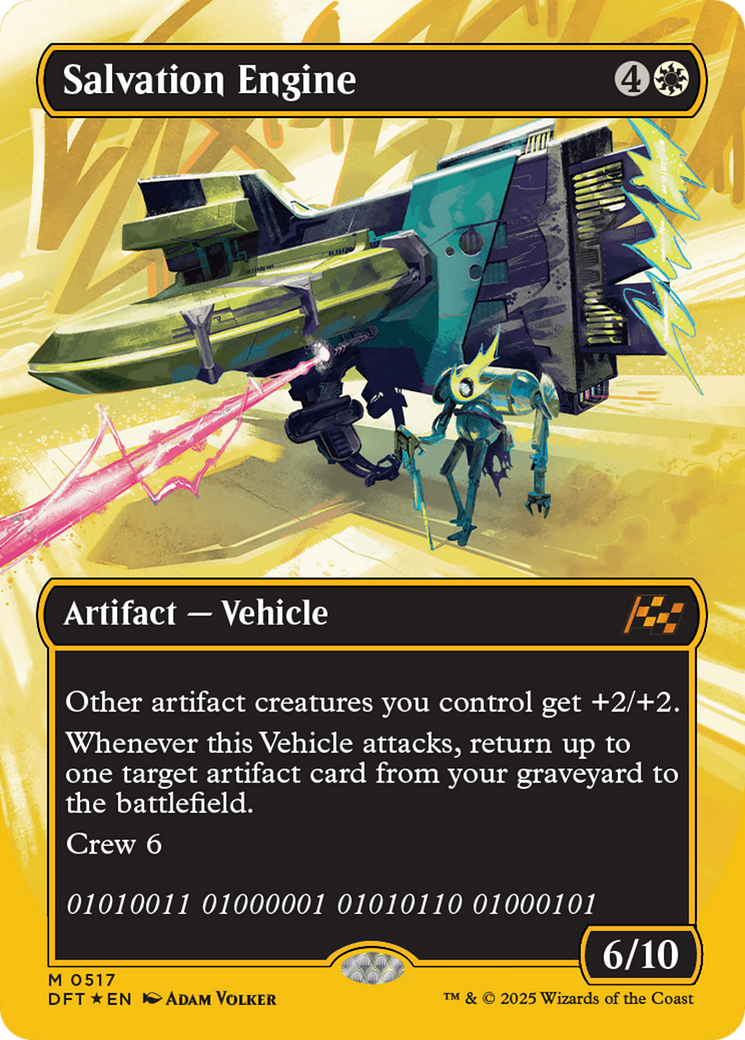 Salvation Engine (Borderless) (First-Place Foil) [Aetherdrift] | Lots Moore NSW