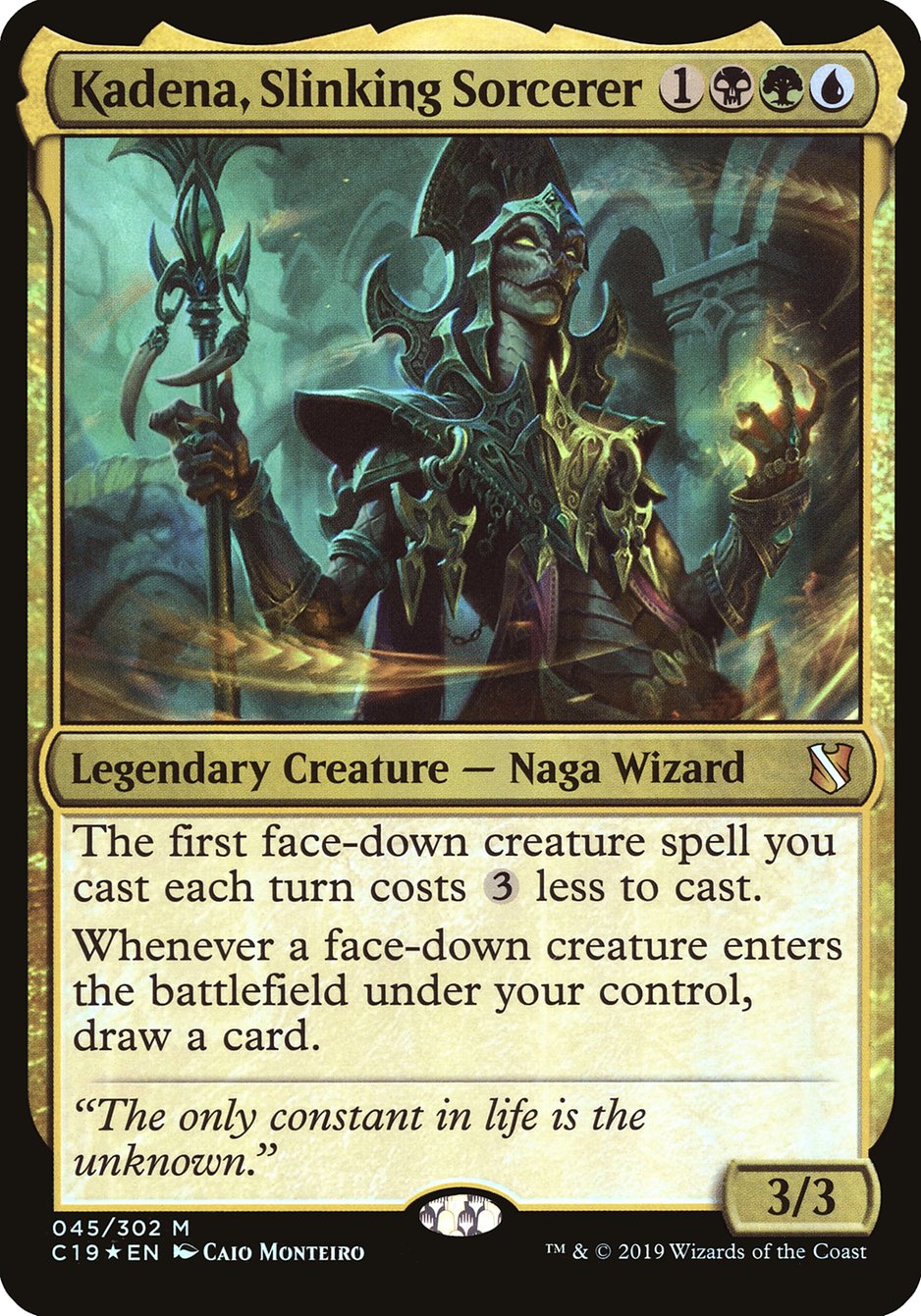 Kadena, Slinking Sorcerer (Oversized) [Commander 2019 Oversized] | Lots Moore NSW