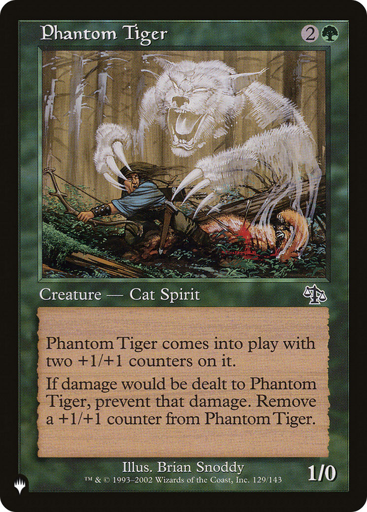 Phantom Tiger [The List] | Lots Moore NSW