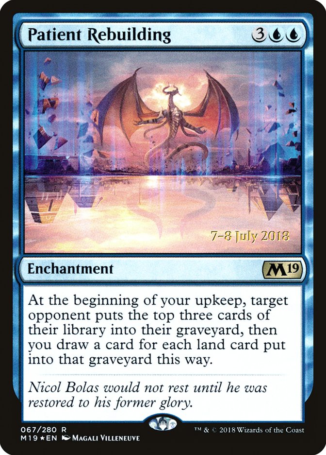 Patient Rebuilding [Core Set 2019 Prerelease Promos] | Lots Moore NSW