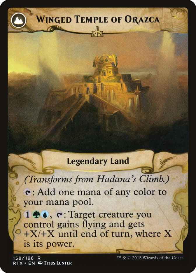 Hadana's Climb // Winged Temple of Orazca [Rivals of Ixalan] | Lots Moore NSW