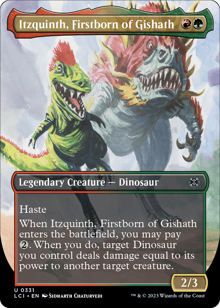 Itzquinth, Firstborn of Gishath (Borderless) [The Lost Caverns of Ixalan] | Lots Moore NSW