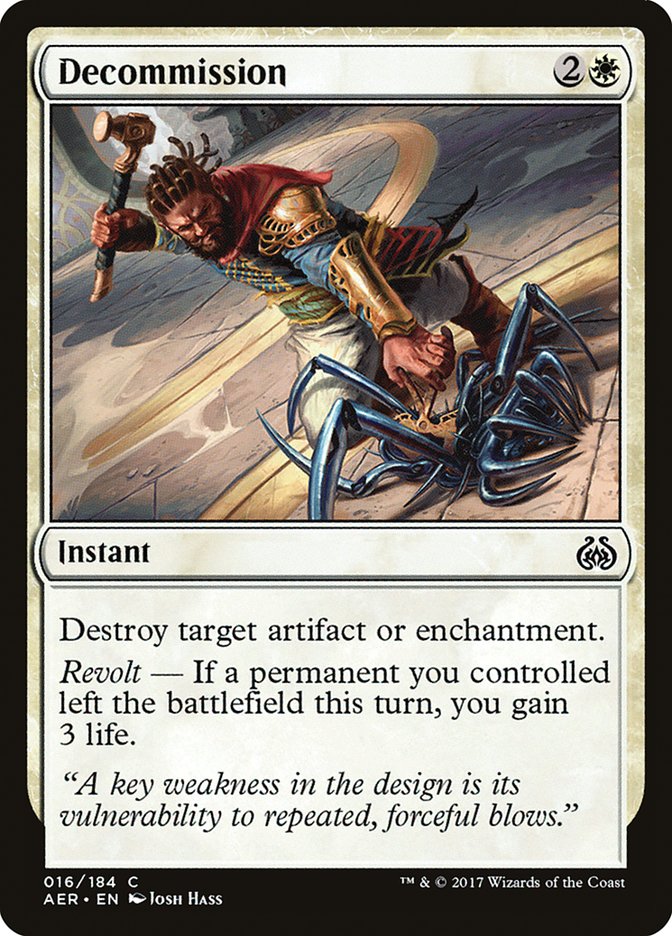 Decommission [Aether Revolt] | Lots Moore NSW