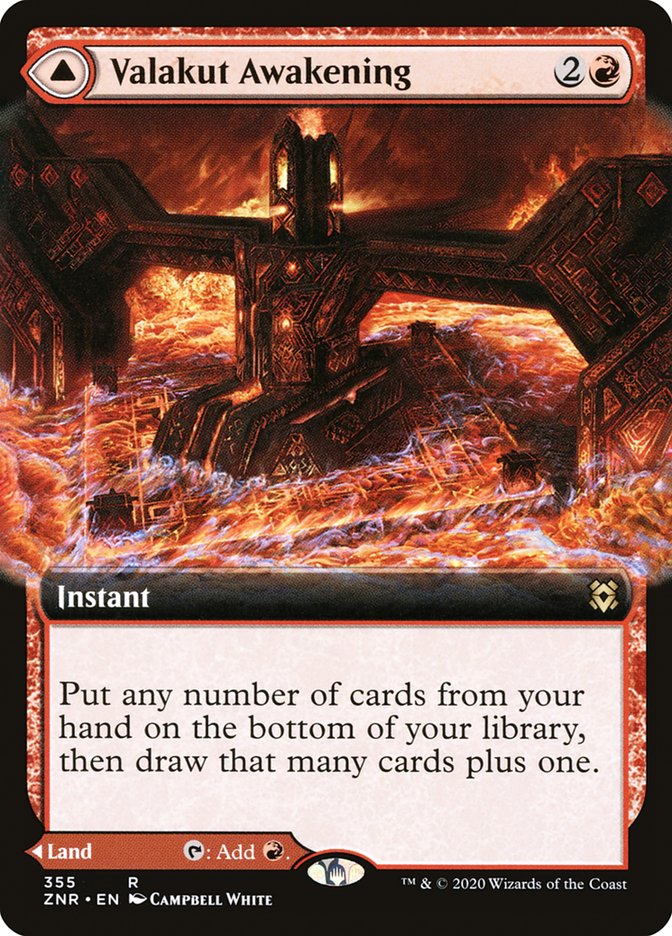 Valakut Awakening // Valakut Stoneforge (Extended Art) [Zendikar Rising] | Lots Moore NSW