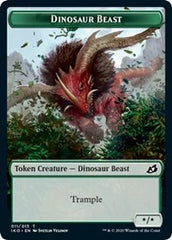 Dinosaur Beast // Human Soldier (004) Double-Sided Token [Ikoria: Lair of Behemoths Tokens] | Lots Moore NSW