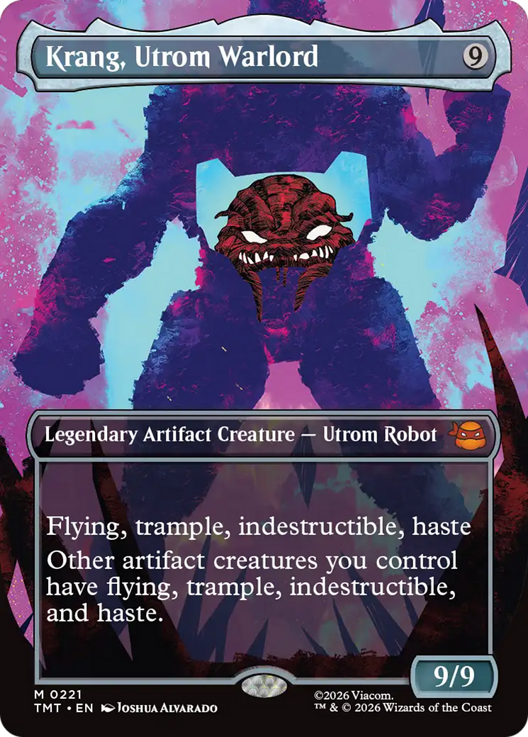 Krang, Utrom Warlord (Borderless) [Teenage Mutant Ninja Turtles] Magic: The Gathering | Lots Moore NSW