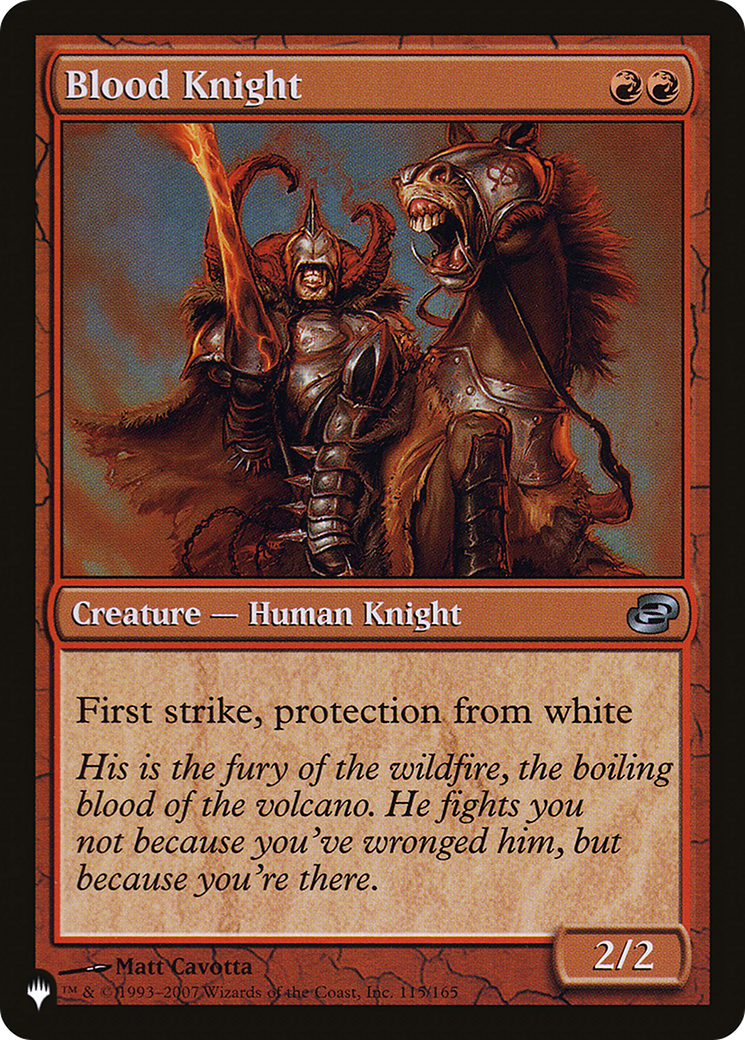 Blood Knight [The List Reprints] | Lots Moore NSW