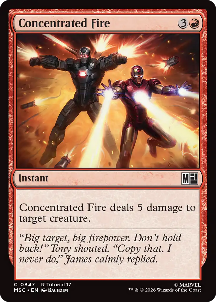 Concentrated Fire [Marvel Super Heroes Commander] | Lots Moore NSW
