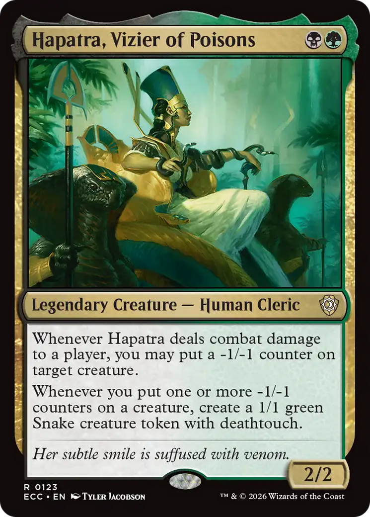Hapatra, Vizier of Poisons [Lorwyn Eclipsed Commander] | Lots Moore NSW
