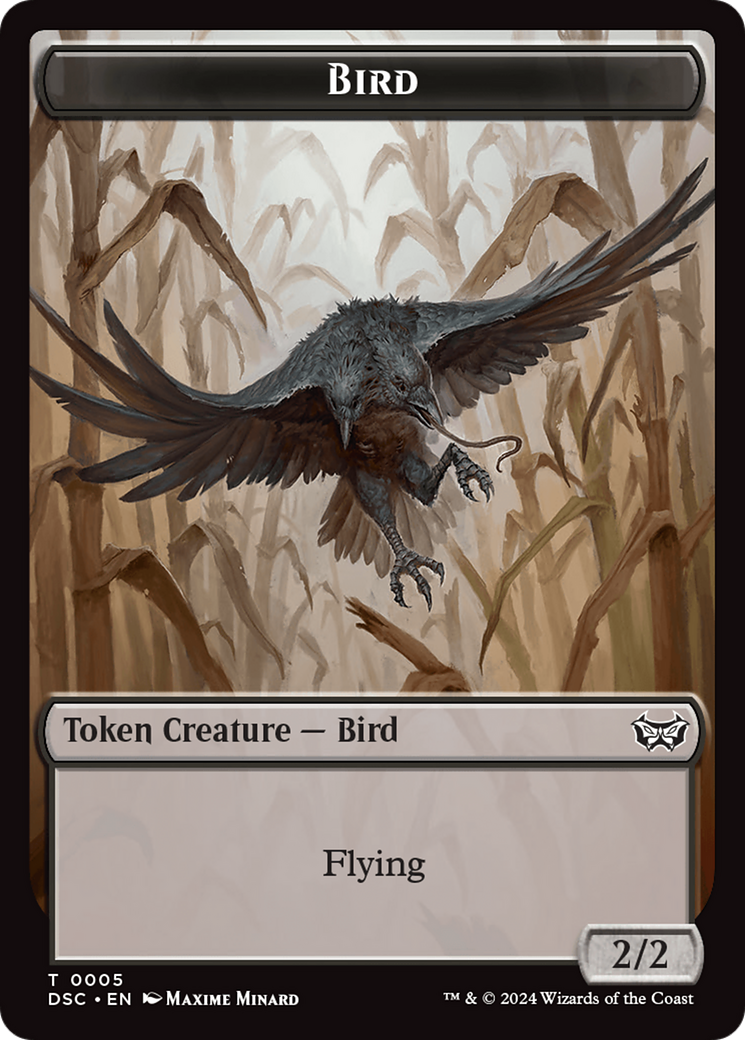 Demon // Bird Double-Sided Token [Duskmourn: House of Horror Commander Tokens] | Lots Moore NSW