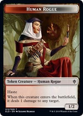 Human Rogue // Food (15) Double-Sided Token [Throne of Eldraine Tokens] | Lots Moore NSW