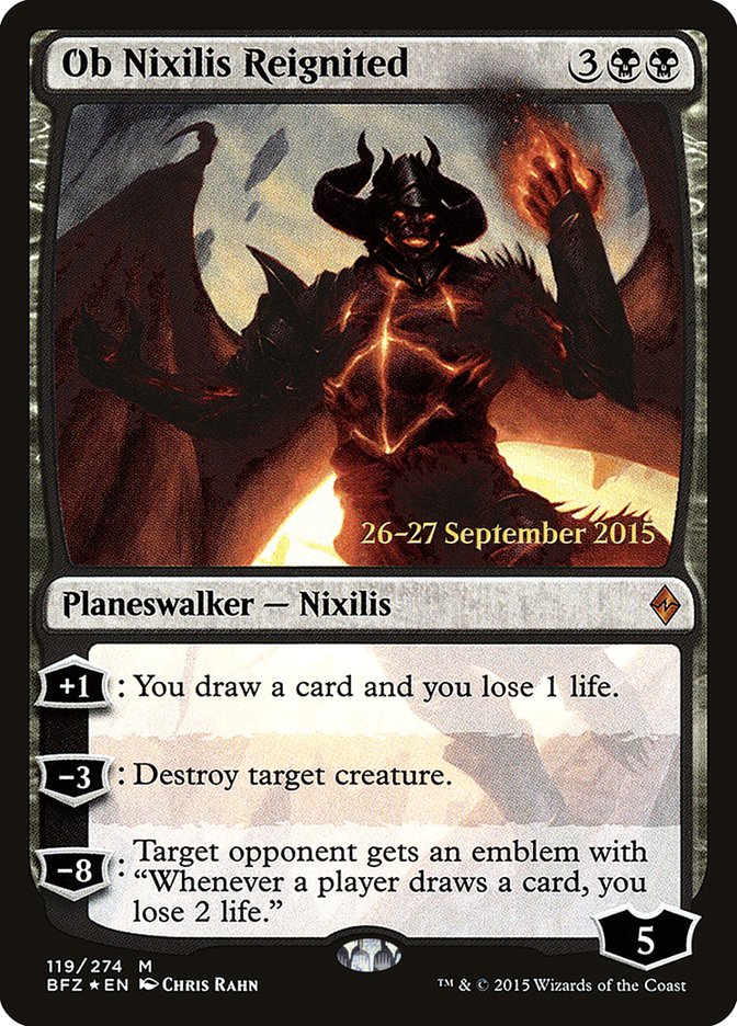Ob Nixilis Reignited [Battle for Zendikar Prerelease Promos] | Lots Moore NSW