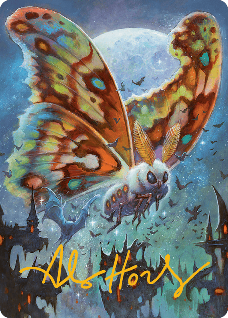 Luminous Broodmoth Art Card (Gold-Stamped Signature) [Bloomburrow Art Series] | Lots Moore NSW