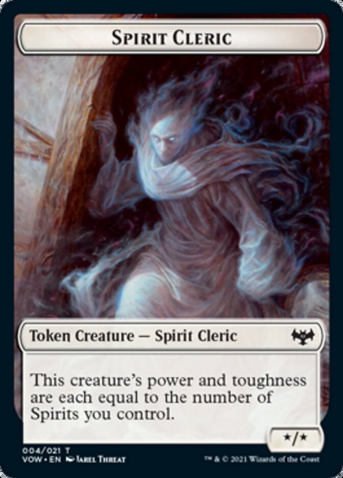 Human (001) // Spirit Cleric Double-Sided Token [Innistrad: Crimson Vow Tokens] | Lots Moore NSW