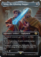 Sting, the Glinting Dagger (Borderless Alternate Art) [The Lord of the Rings: Tales of Middle-Earth] | Lots Moore NSW