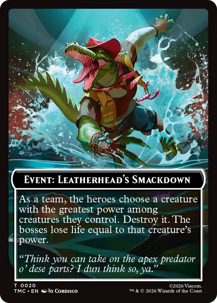 Event: Leatherhead's Smackdown [Teenage Mutant Ninja Turtles Commander Tokens] | Lots Moore NSW