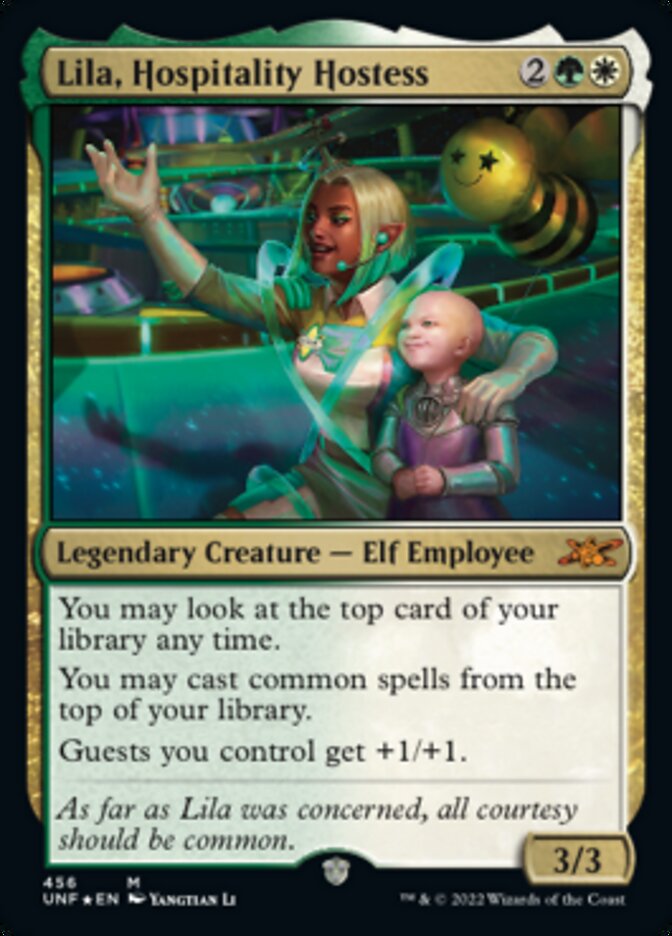 Lila, Hospitality Hostess (Galaxy Foil) [Unfinity] | Lots Moore NSW