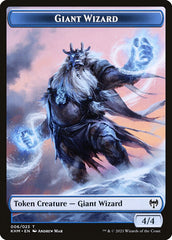 Human Warrior // Giant Wizard Double-Sided Token [Kaldheim Tokens] | Lots Moore NSW