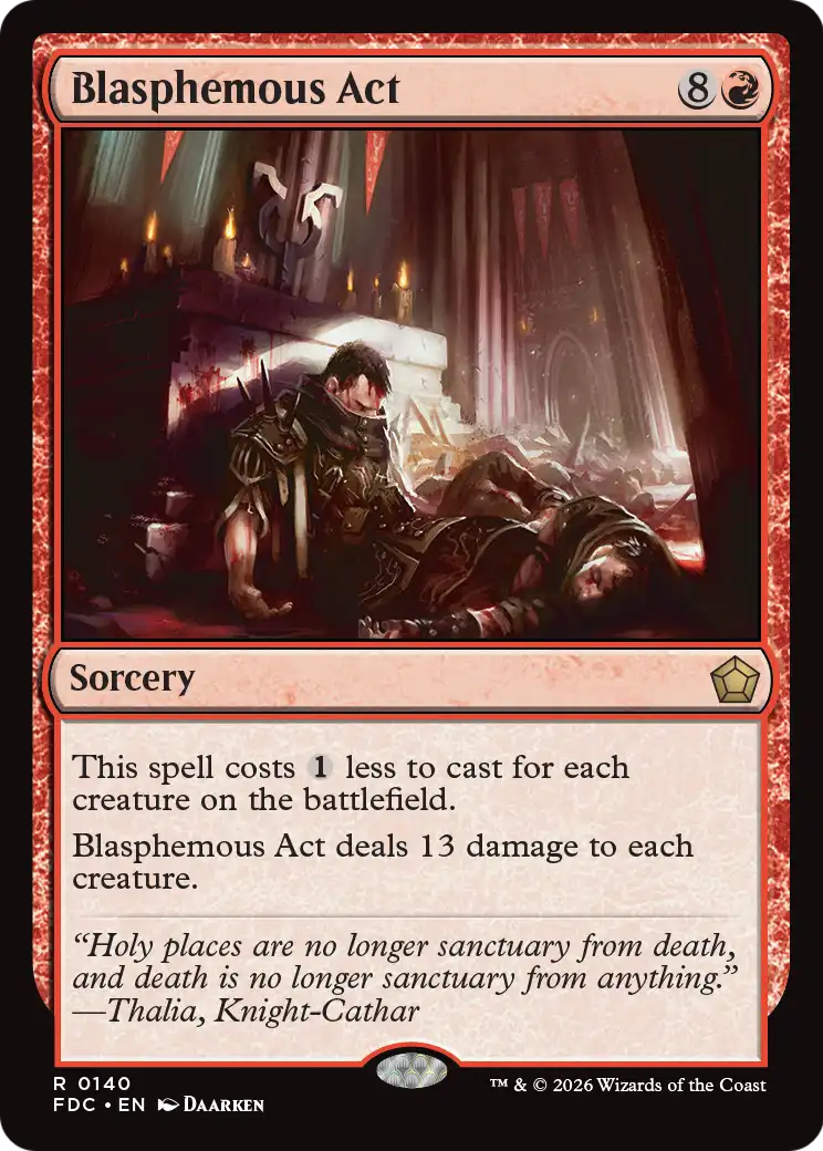 Blasphemous Act [Foundations Commander] | Lots Moore NSW