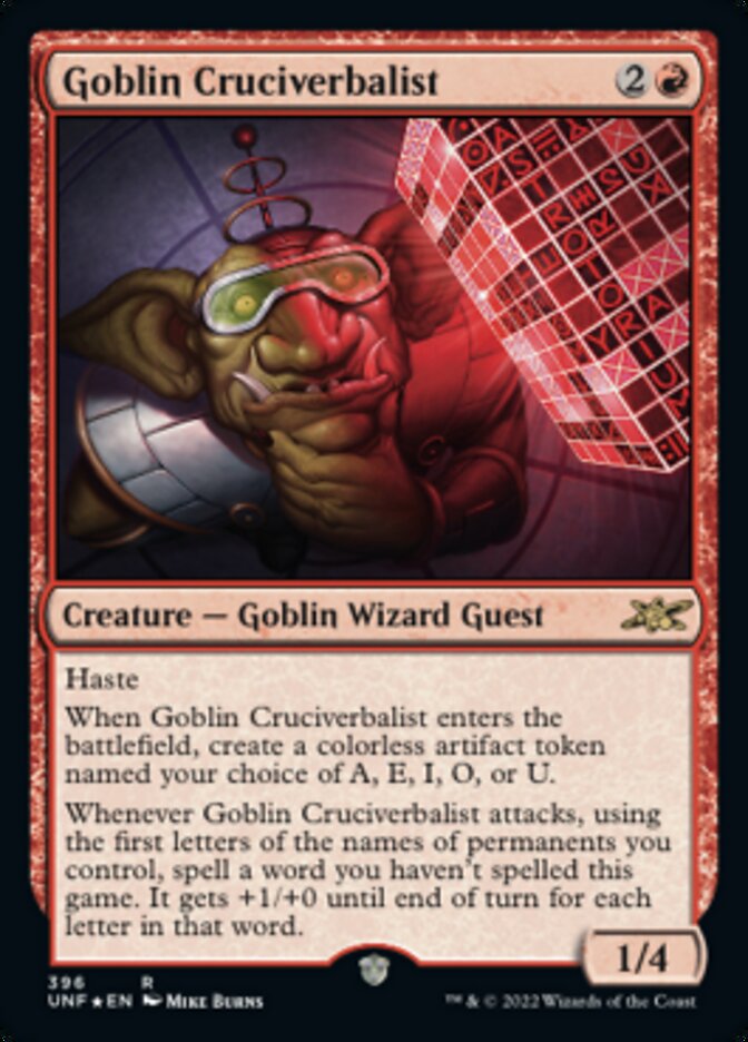 Goblin Cruciverbalist (Galaxy Foil) [Unfinity] | Lots Moore NSW