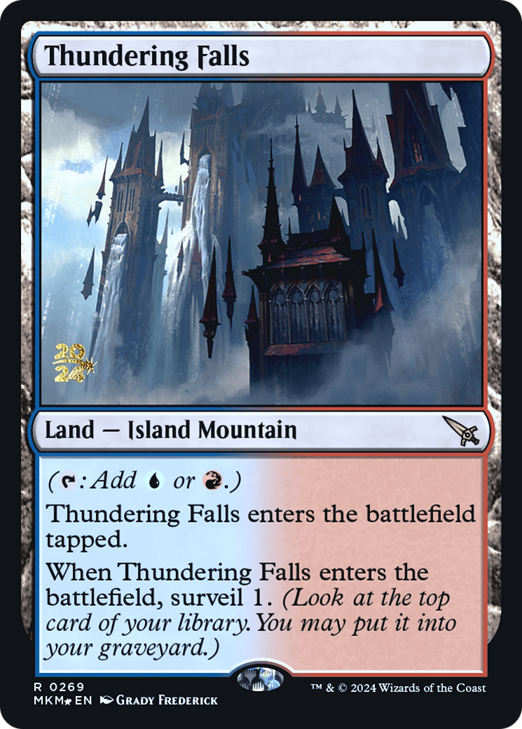 Thundering Falls [Murders at Karlov Manor Prerelease Promos] | Lots Moore NSW