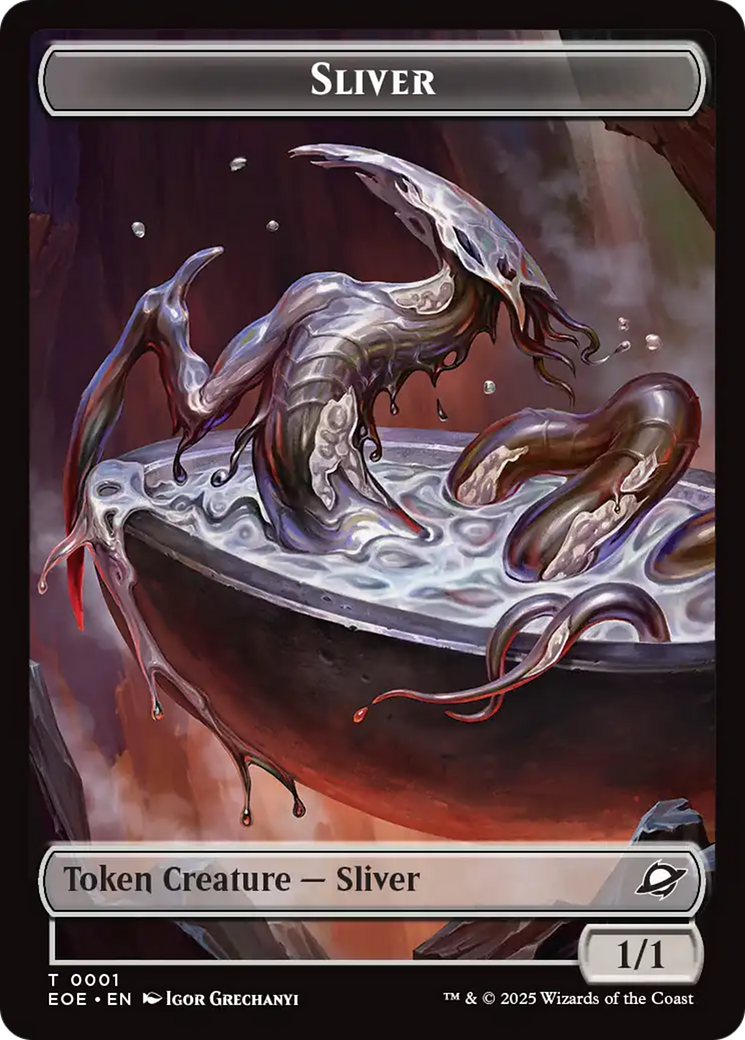 Robot // Sliver Double-Sided Token [Edge of Eternities Tokens] | Lots Moore NSW