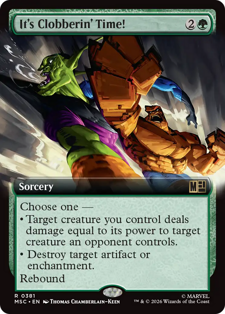 It's Clobberin' Time! (Extended Art) [Marvel Super Heroes Commander] | Lots Moore NSW