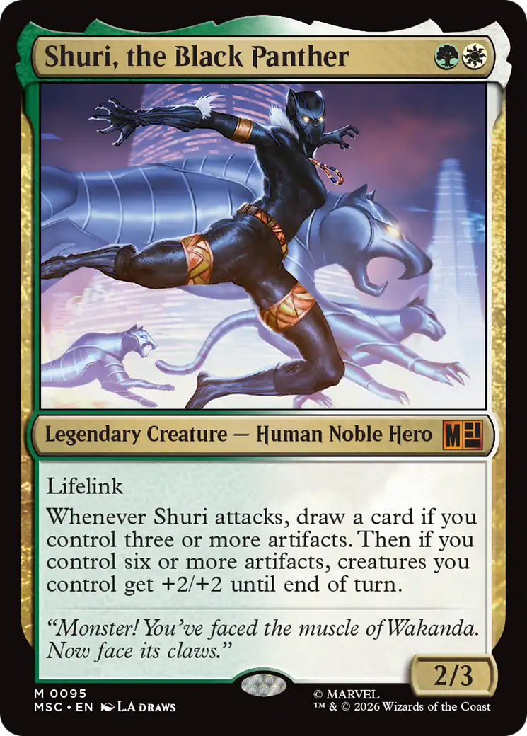 Shuri, the Black Panther (Surge Foil) [Marvel Super Heroes Commander] | Lots Moore NSW