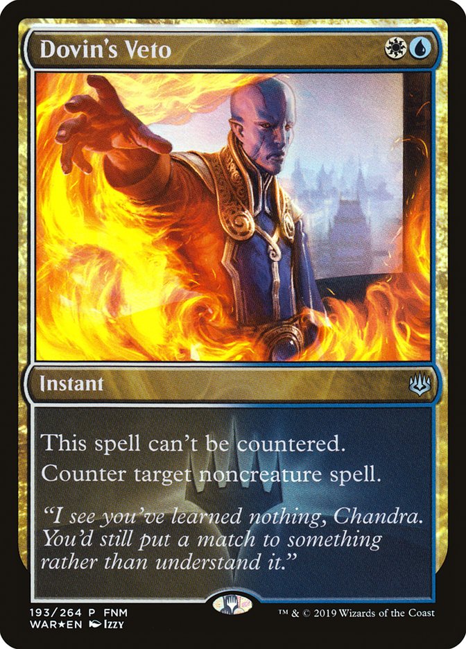 Dovin's Veto (FNM) [War of the Spark Promos] | Lots Moore NSW