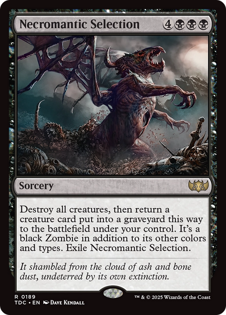 Necromantic Selection [Tarkir: Dragonstorm Commander] | Lots Moore NSW