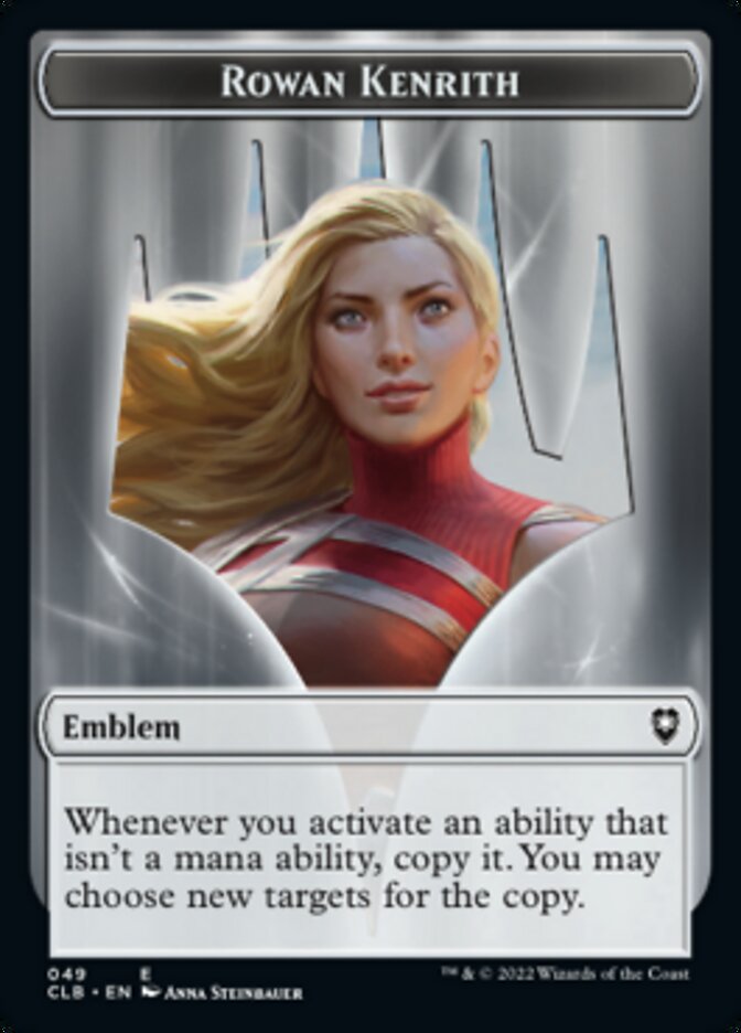 Rowan Kenrith Emblem // Copy Double-Sided Token [Commander Legends: Battle for Baldur's Gate Tokens] | Lots Moore NSW