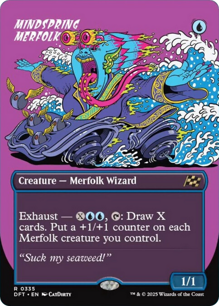 Mindspring Merfolk (Borderless) [Aetherdrift] | Lots Moore NSW