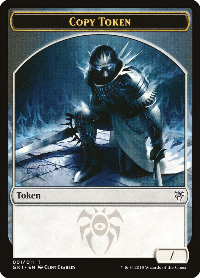 Copy // Horror Double-Sided Token [Guilds of Ravnica Guild Kit Tokens] | Lots Moore NSW