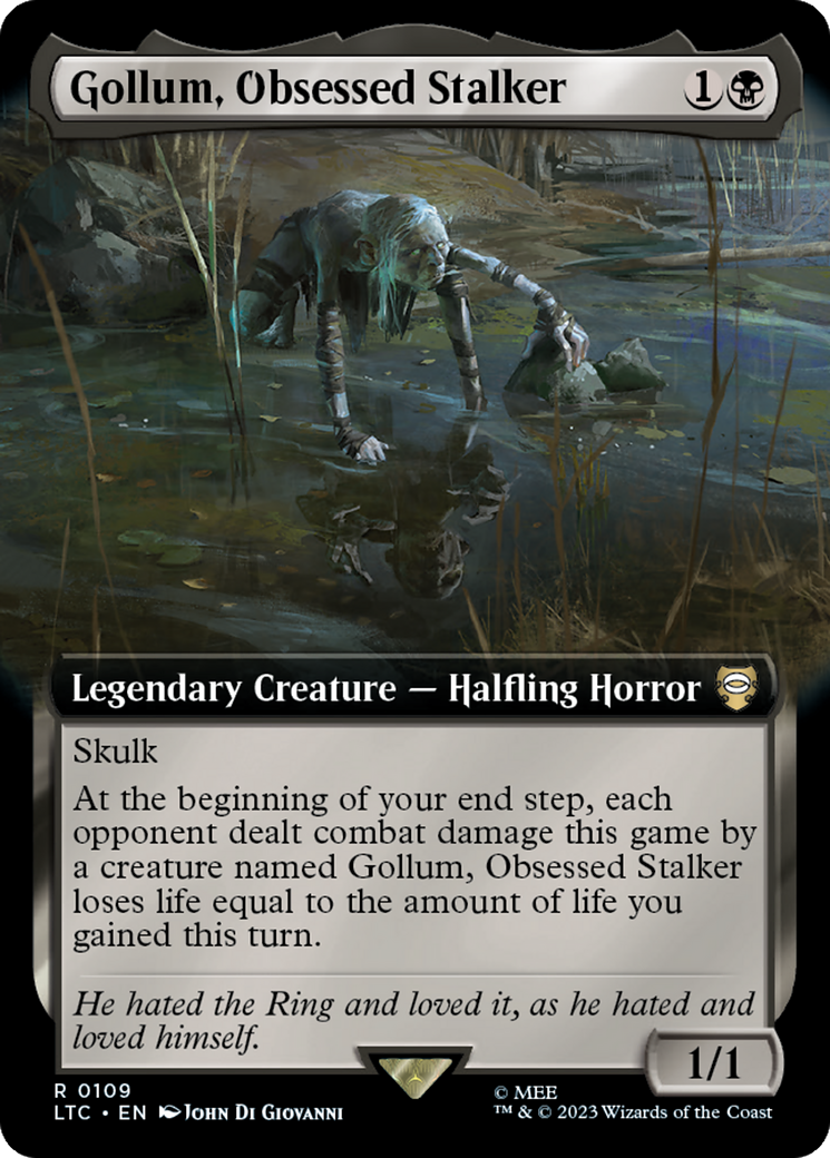 Gollum, Obsessed Stalker (Extended Art) [The Lord of the Rings: Tales of Middle-Earth Commander] | Lots Moore NSW