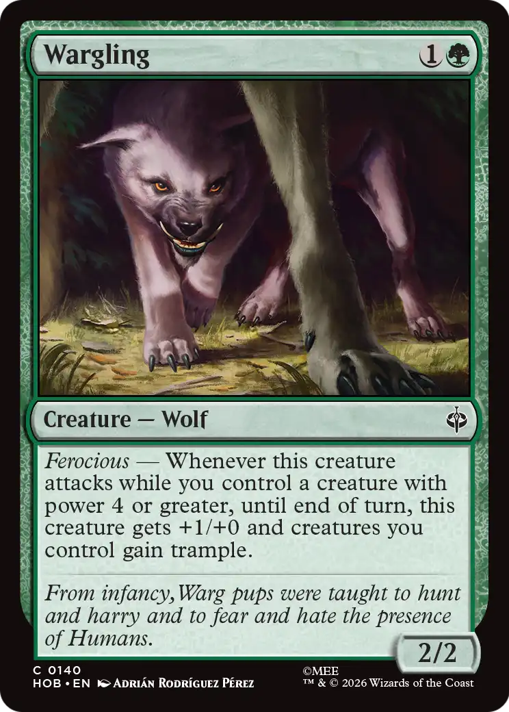 Wargling [The Hobbit] | Lots Moore NSW