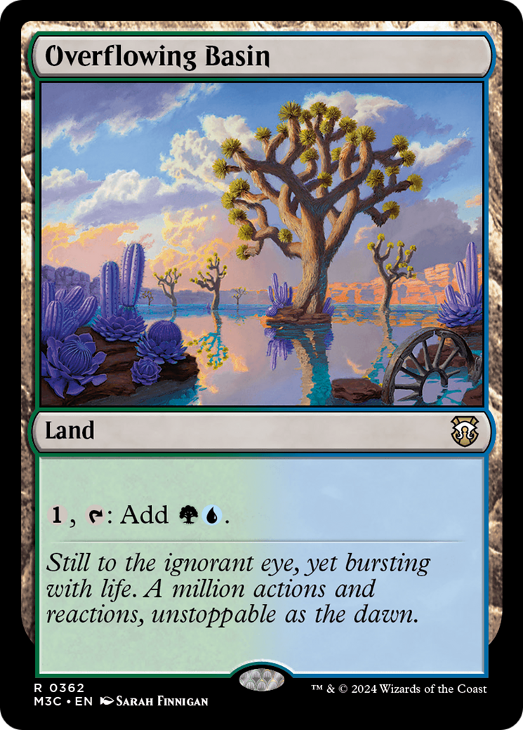 Overflowing Basin (Ripple Foil) [Modern Horizons 3 Commander] | Lots Moore NSW