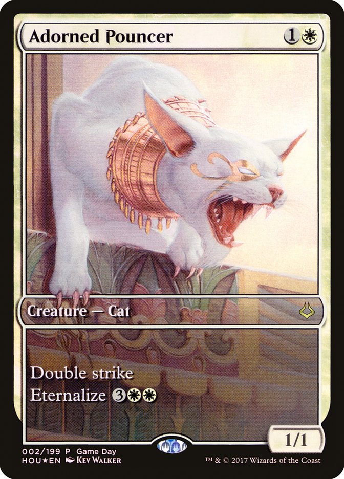Adorned Pouncer (Game Day) (Full Art) [Hour of Devastation Promos] | Lots Moore NSW