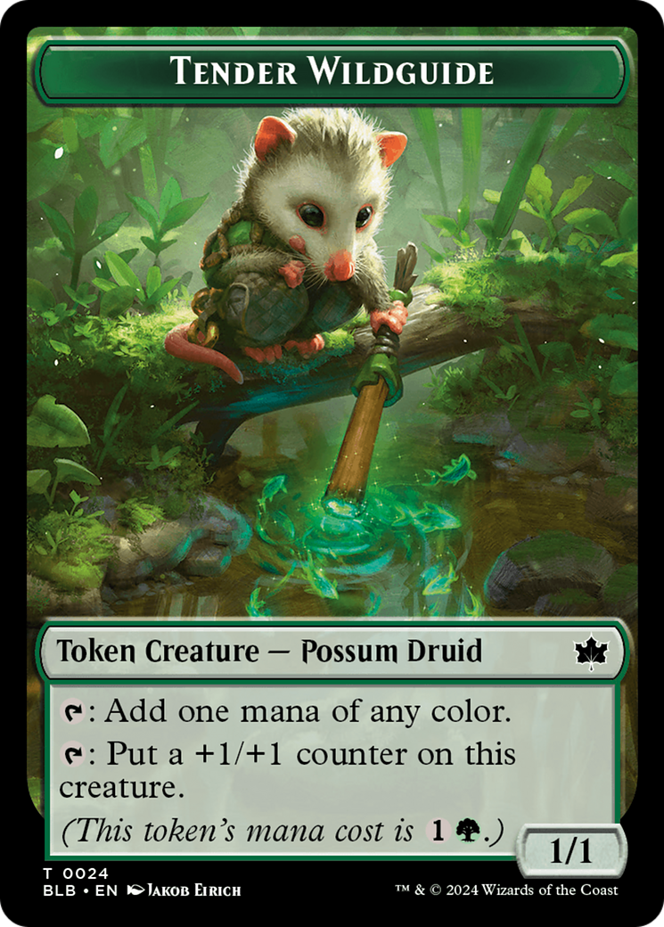 Tender Wildguide Token [Bloomburrow Tokens] | Lots Moore NSW