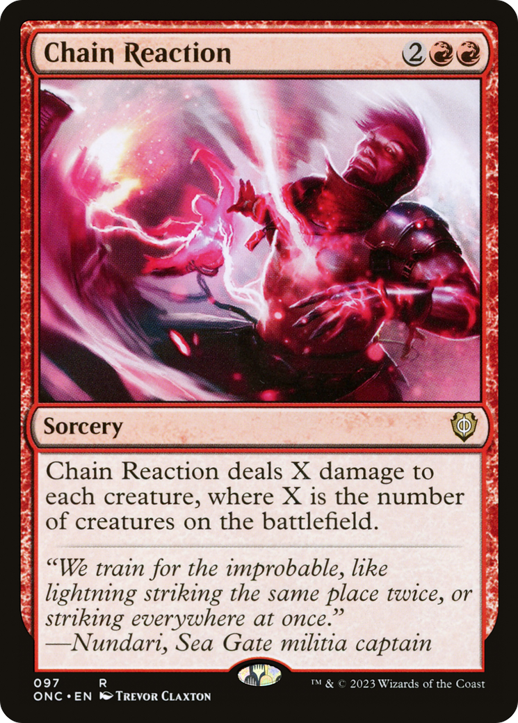 Chain Reaction [Phyrexia: All Will Be One Commander] | Lots Moore NSW